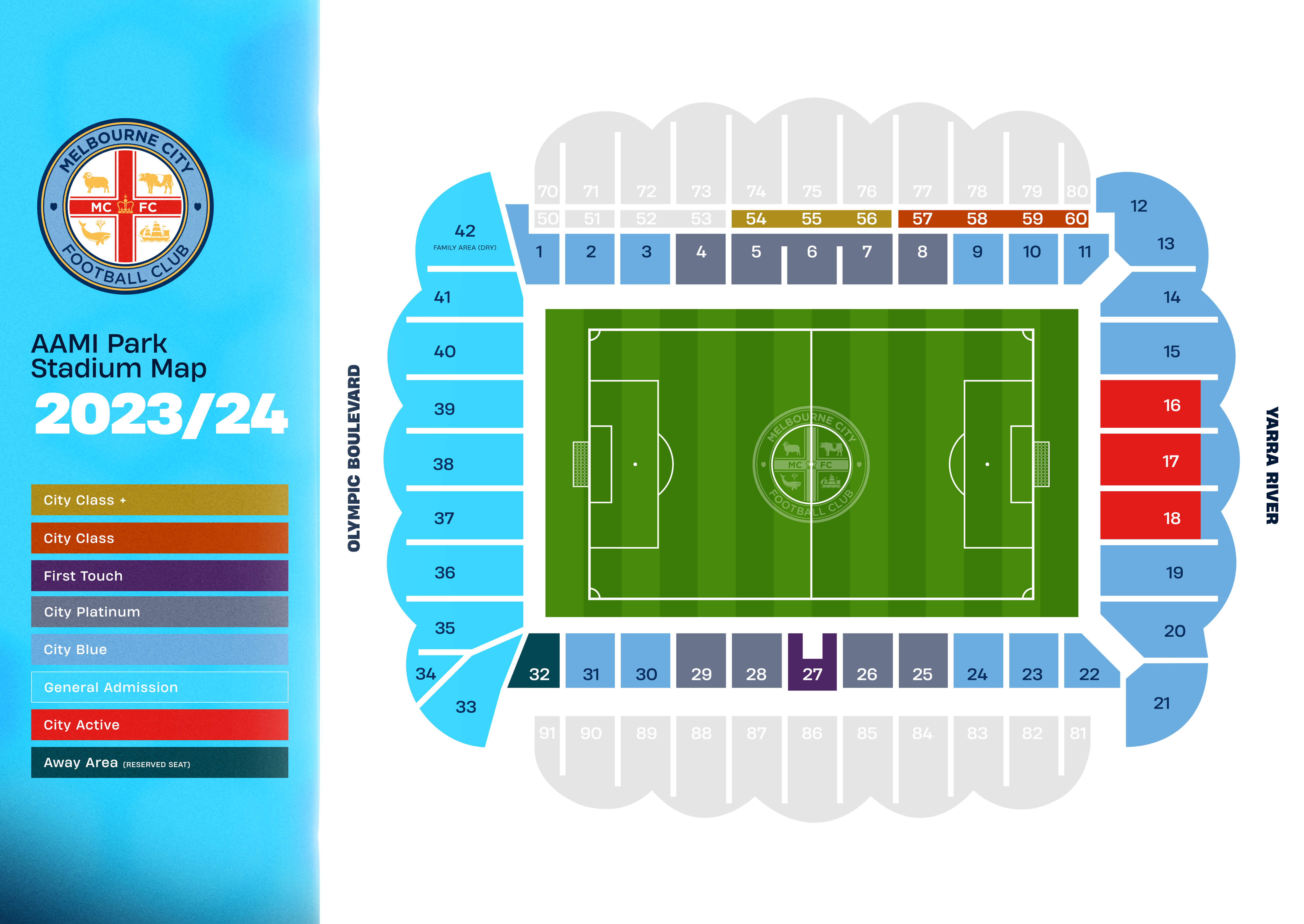 Melbourne City FC seating